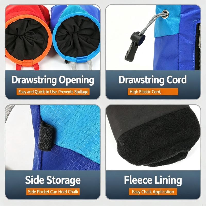 Rock Climbing Grip ชอล์กกระเป๋ - Chalk Bag Bouldering บทวิจารณ์และราคา