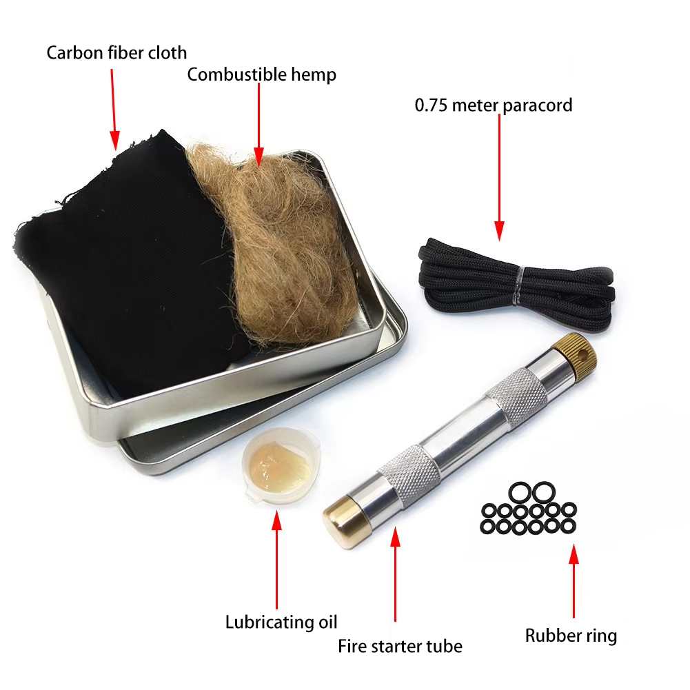 ชุดเครื่องมือจุดไฟแบบลูกสูบสำห - Fire Piston Starter บทวิจารณ์และราคา