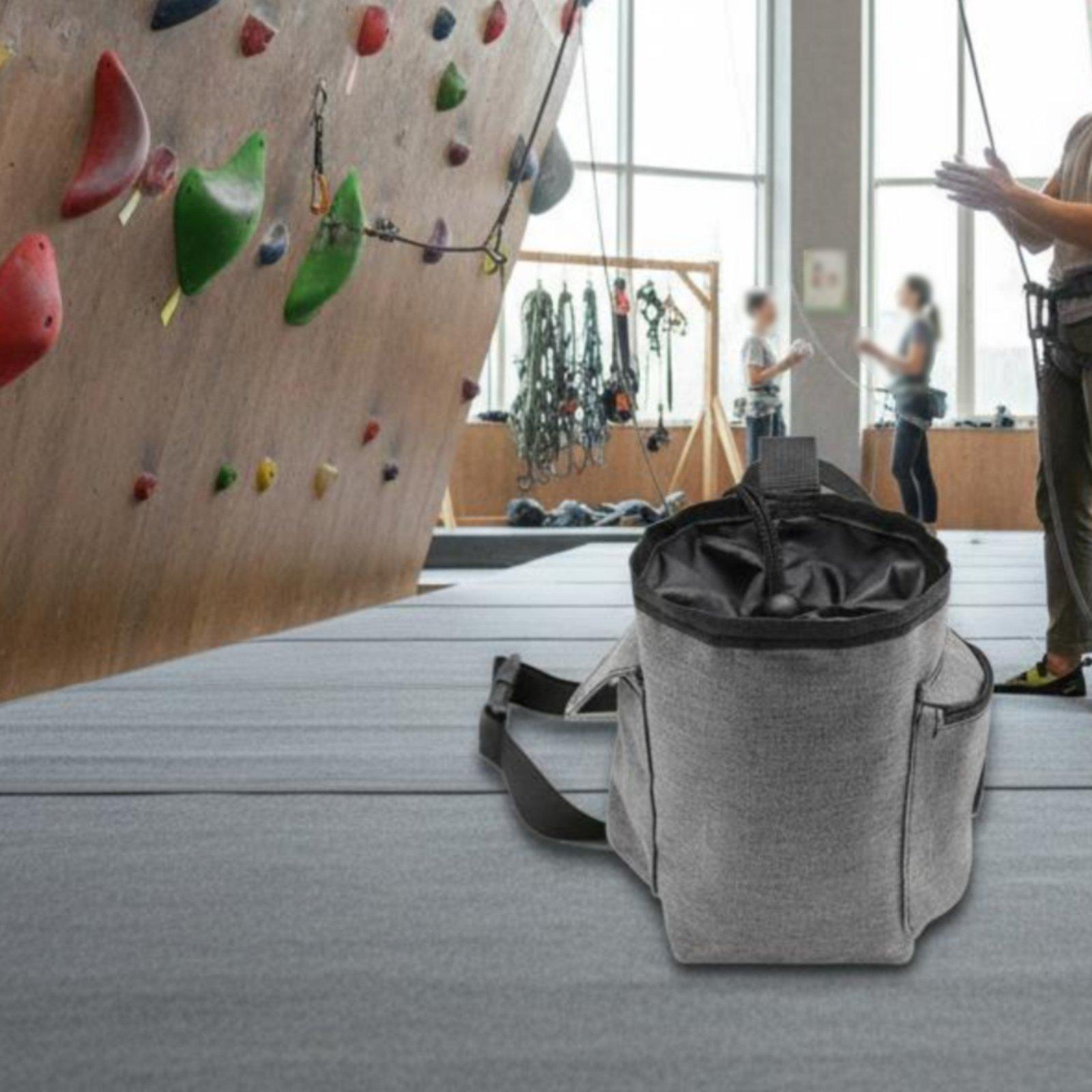 ถุงชอล์กสำหรับปีนผาแบบปรับได้  - Chalk Bag Bouldering บทวิจารณ์และราคา